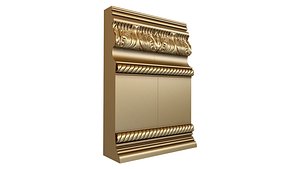 Baguette cornice molding  bg 0003-1 3D