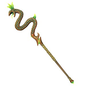 3D Snake staff