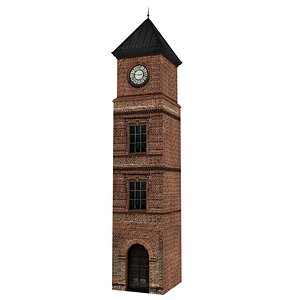 Low Poly Old Clock Tower