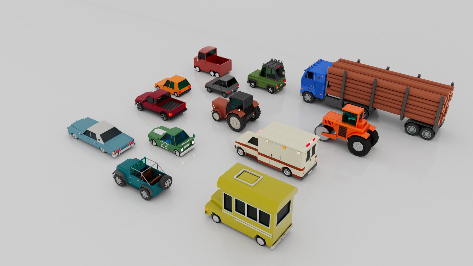 3D Lowpoly vehicles collection https://p.turbosquid.com/ts-thumb/WR/F4Qh3M/lB/04/jpg/1772706926/1920x1080/fit_q87/35e257ae3bf5af771cdad9150c37060d43642b97/04.jpg