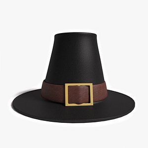 pilgrim hat 3d model