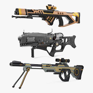 Futuristic Rifles Collection model