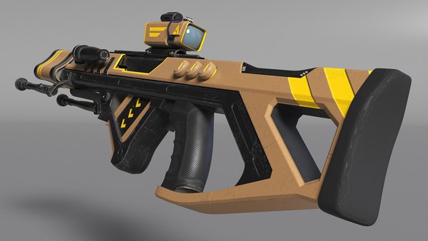 3D модель Коллекция футуристических винтовок - TurboSquid 2299260