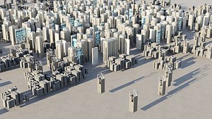 Sci-fi City Buildings 03 model