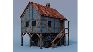 medieval house model