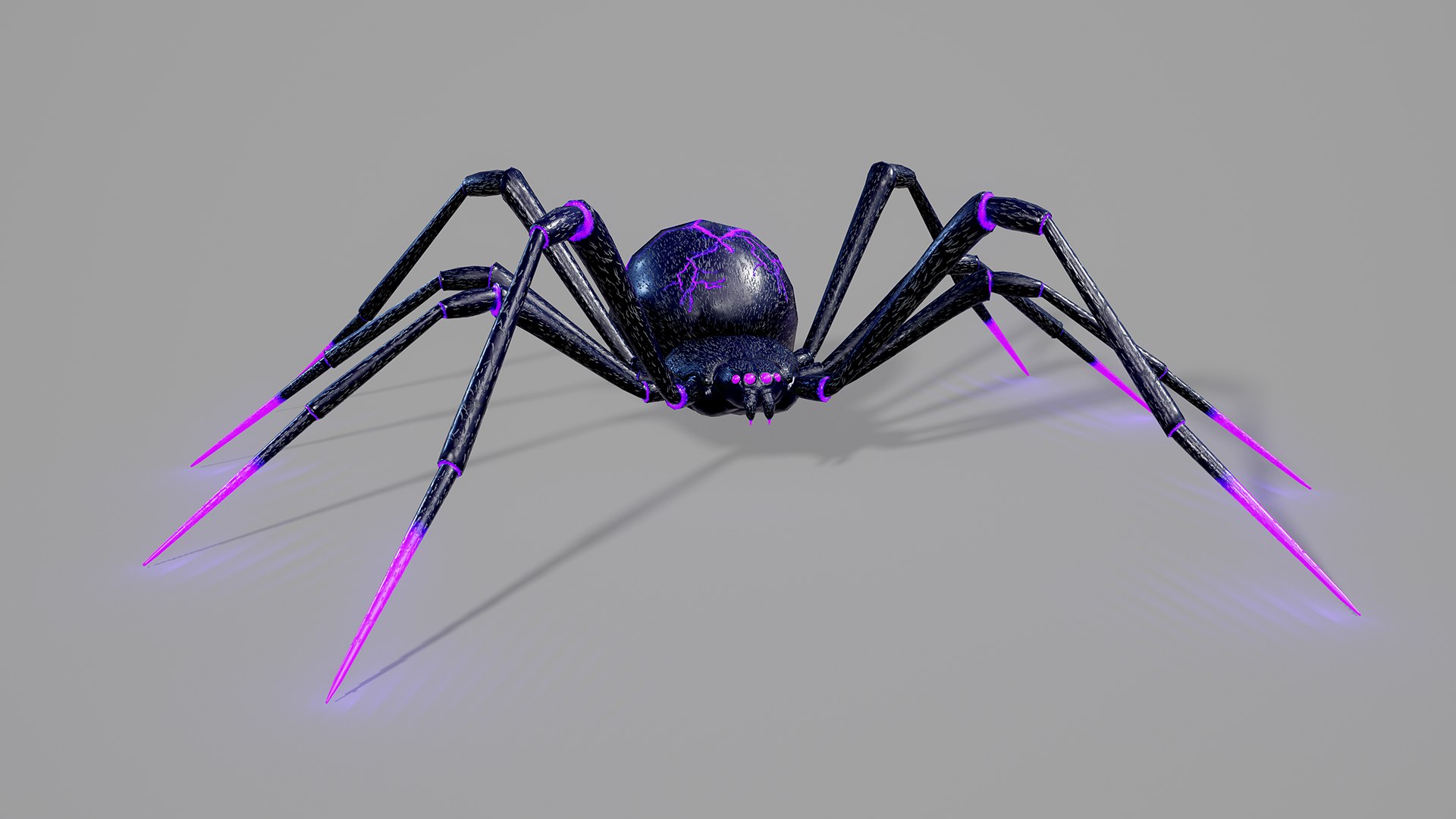 Stylized spider 2 3D model https://p.turbosquid.com/ts-thumb/WR/KhrPJi/48/10/png/1778944401/1920x1080/fit_q87/fb1f291dd23d3accef31be199d9ec5b90e59a832/10.jpg