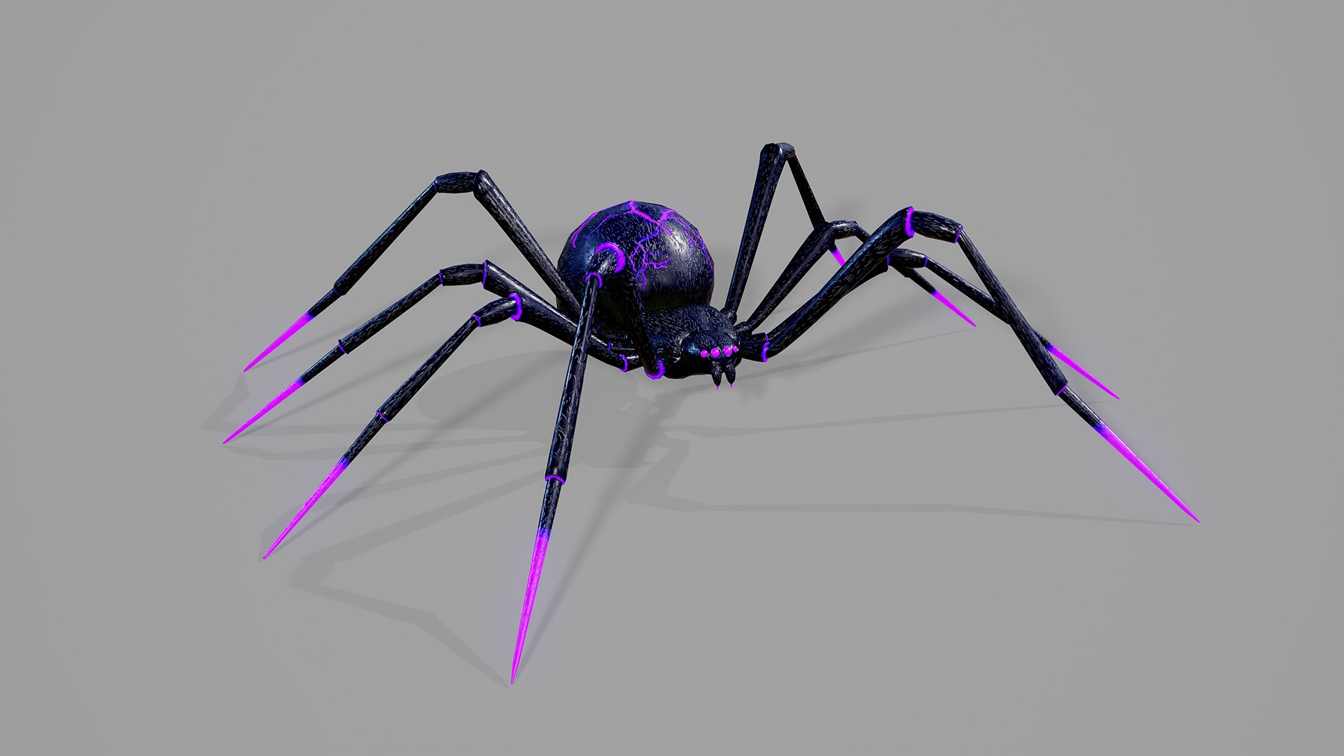Stylized spider 2 3D model https://p.turbosquid.com/ts-thumb/WR/KhrPJi/gZ/01/png/1778944396/1920x1080/fit_q87/a39fe9e0c1c2c9537de6c15a2b655c81ce23318c/01.jpg