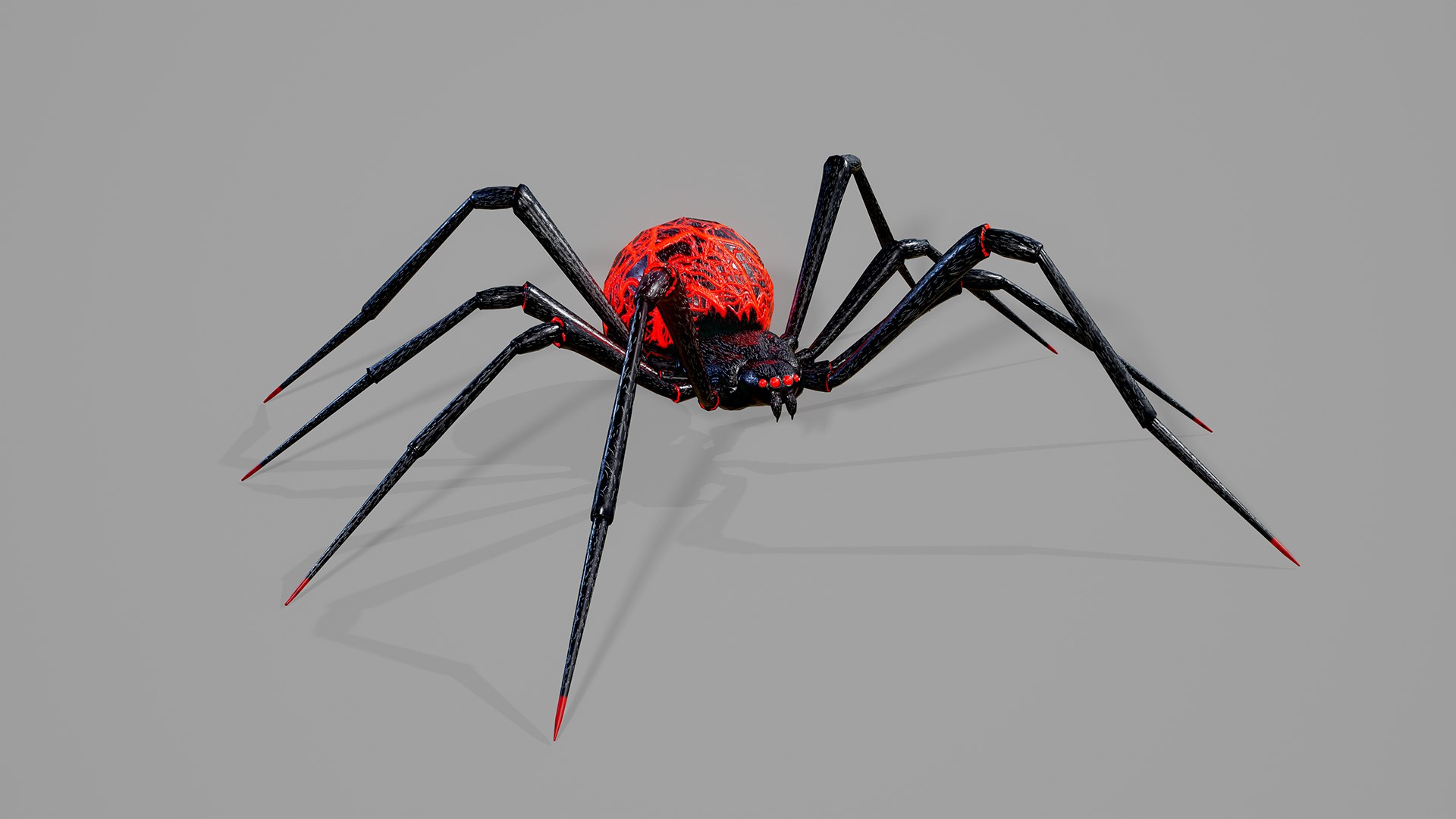 Stylized spider 2 3D model https://p.turbosquid.com/ts-thumb/WR/KhrPJi/qZ/05/png/1778944398/1920x1080/fit_q87/19aaac4e1a9c54cb4a4c64beb429344989441fa7/05.jpg