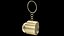3D model Space Ship Engine Gold Keychain