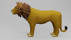 animal nature lion 3D