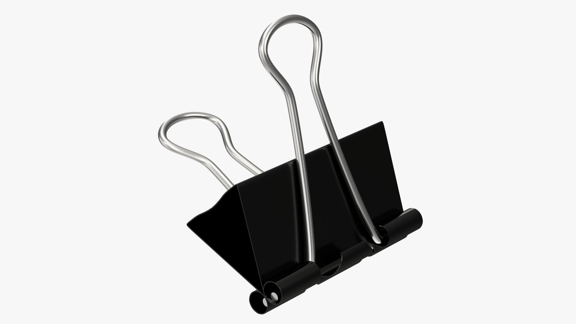 Closed binder clip 1 model - TurboSquid 1720573