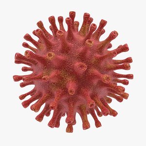 virus 01 red 3d model