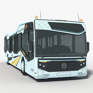 Airport Electric City Bus 3D model