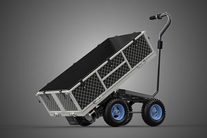 ELECTRIC POWERED UTILITY CART TROLLEY DUMPER TILTING BED WAGON 4