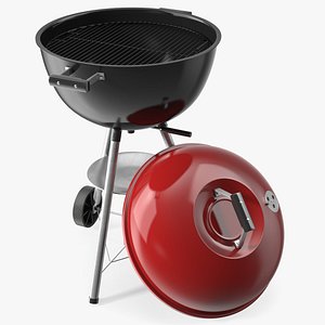 3D Classic Charcoal Grill with Wheels