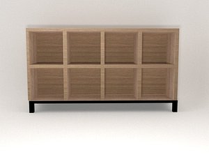 3D bookshelf model