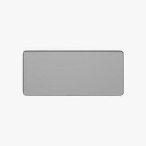3D Basic Mouse Pad - Geometry Only No Textures No Materials