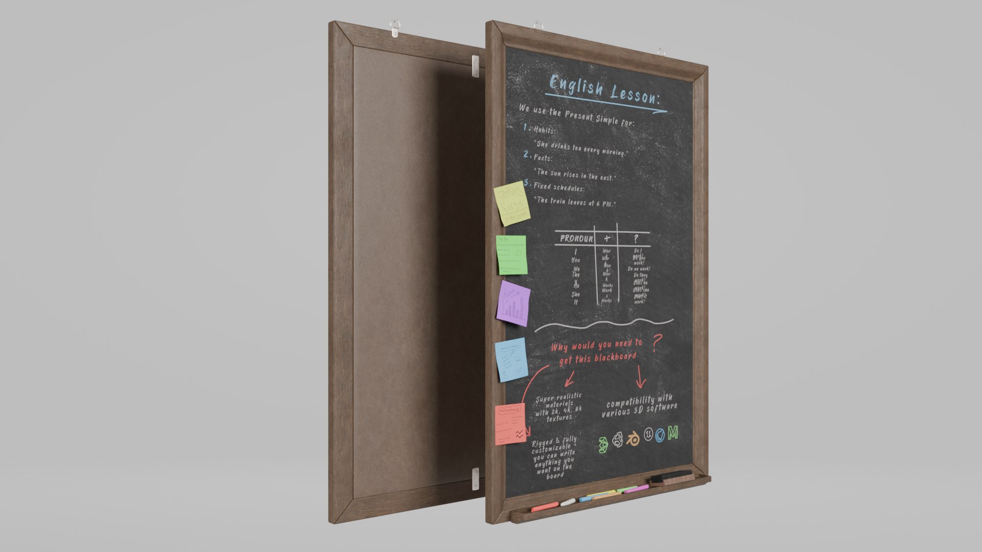 3D Customizable Wall Wooden Chalkboards - Complete Writing Board Collection model https://p.turbosquid.com/ts-thumb/WR/n8buhC/Bm/f4/png/1747401842/1920x1080/fit_q87/00e5d94bef1f0b43ff9ff0f8c1350852ee3e9f31/f4.jpg