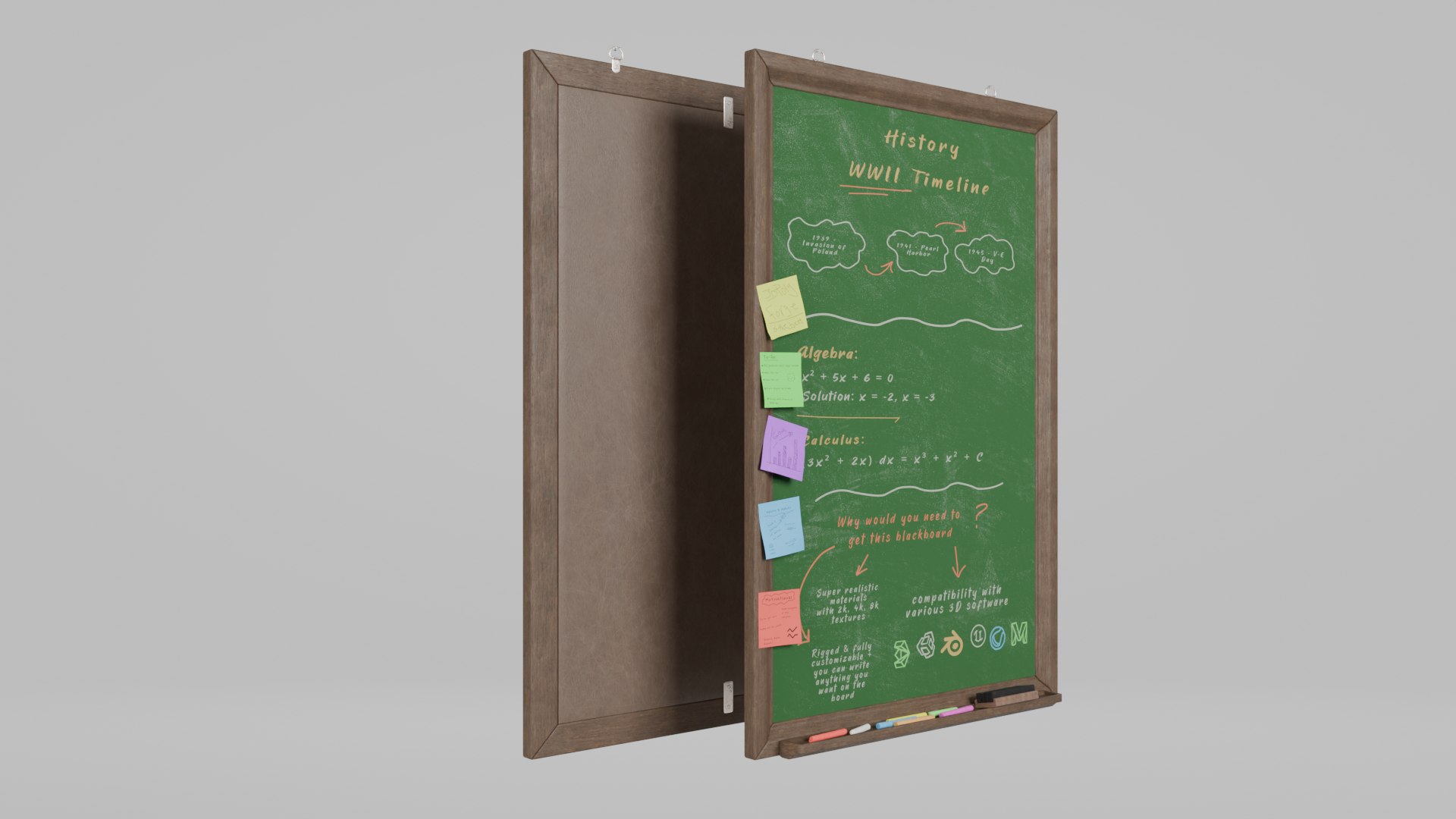 3D Customizable Wall Wooden Chalkboards - Complete Writing Board Collection model https://p.turbosquid.com/ts-thumb/WR/n8buhC/Px/e4/png/1747401811/1920x1080/fit_q87/630117802bf8aa21f29a420e641a80a40f438bf7/e4.jpg