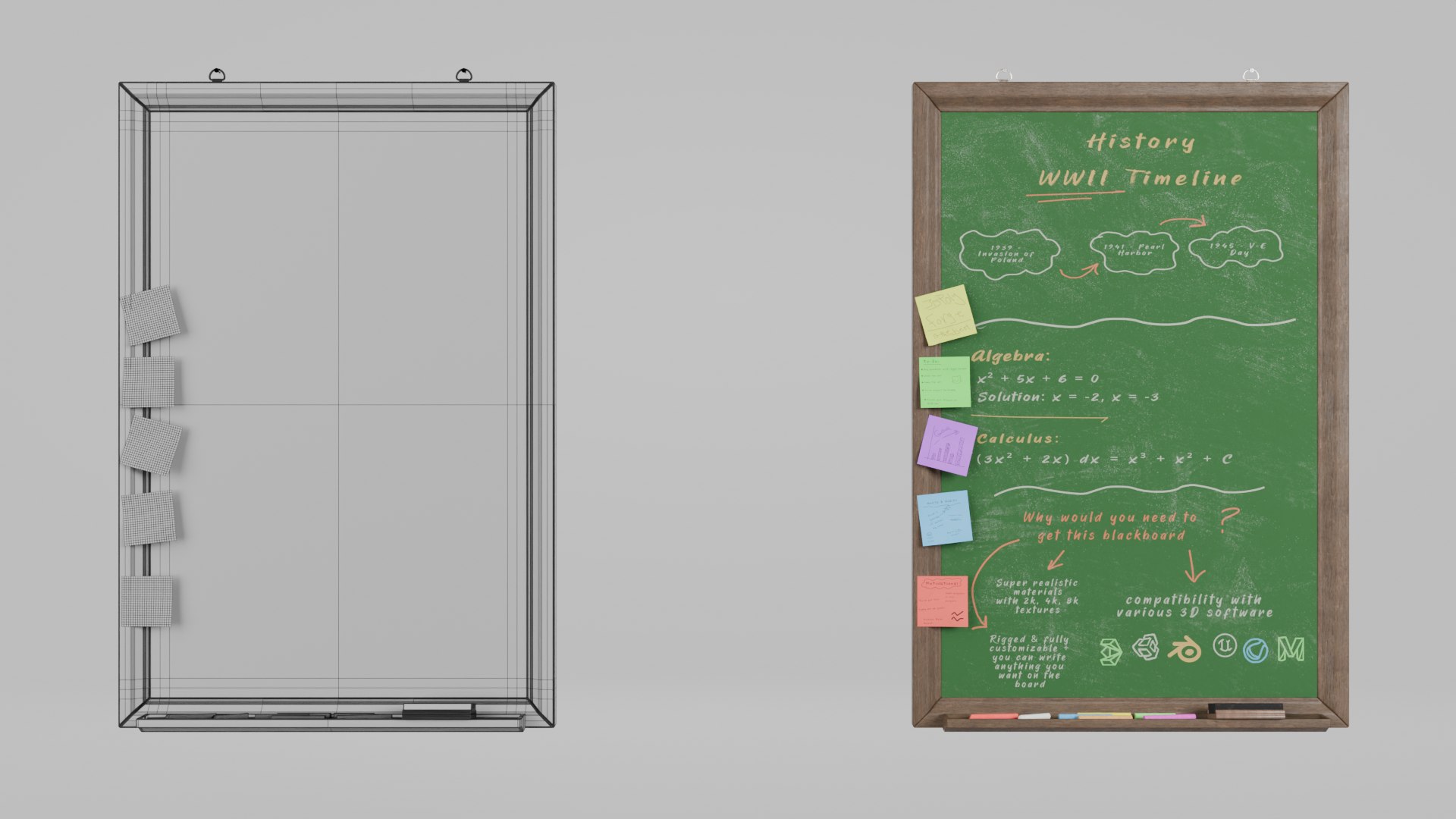 3D Customizable Wall Wooden Chalkboards - Complete Writing Board Collection model https://p.turbosquid.com/ts-thumb/WR/n8buhC/iL/e1/png/1747401810/1920x1080/fit_q87/1134caad535c66eb1a114eb07c232b53ccb5f150/e1.jpg