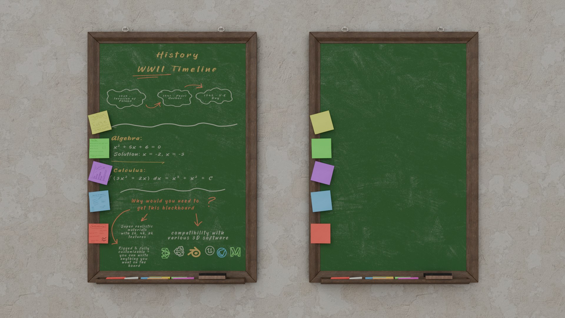 3D Customizable Wall Wooden Chalkboards - Complete Writing Board Collection model https://p.turbosquid.com/ts-thumb/WR/n8buhC/xi/e5/png/1747401811/1920x1080/fit_q87/cb208235ae66343b8f348951117ae4ac64589bb4/e5.jpg