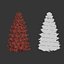 Árvore de Natal Branca vol 286-3dsmax-Blender