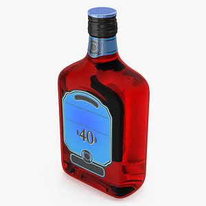 rum bottle 40 vol 3D model