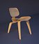 Poltrona lounge in compensato modellato Eames
