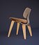 Poltrona lounge in compensato modellato Eames