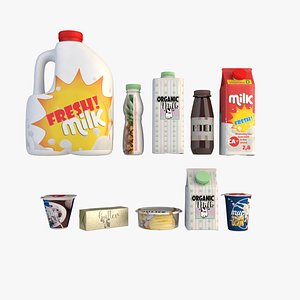 3D model Dairy products