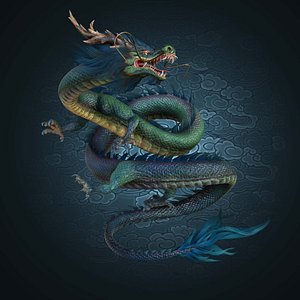 3D Dragon Chinesedragon model model