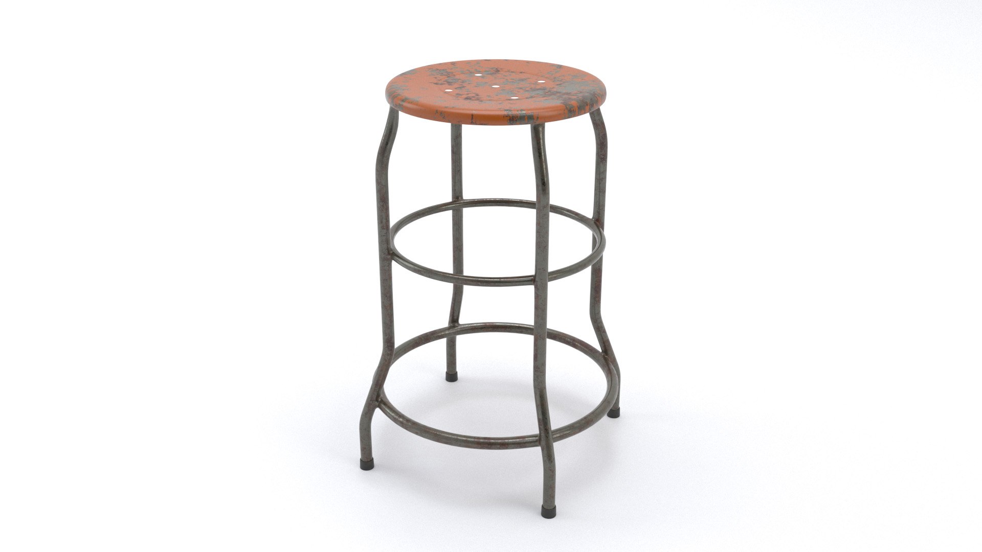 Old Bar Stool 3D Model TurboSquid 1925999