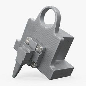 Orbital Tool Restraint Mount with Lock Tab 3D model