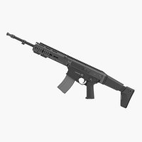 MSBS Grot Modern Modular Assault Rifle Radom 3D model radon