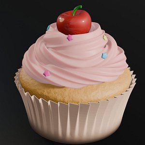 Premium 3D CupCake Model