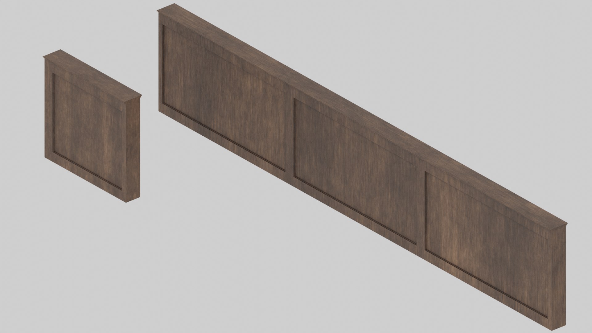 3D Architectural Interior Wood Kit - TurboSquid 2137923