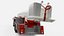 1980s Seagrave Snorkel Fire Truck Low Poly