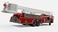1980s Seagrave Snorkel Fire Truck Low Poly