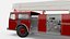 1980s Seagrave Snorkel Fire Truck Low Poly