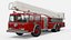 1980s Seagrave Snorkel Fire Truck Low Poly