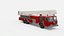 1980s Seagrave Snorkel Fire Truck Low Poly