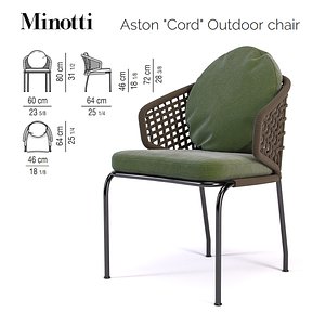 aston cord outdoor chair 3D