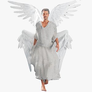 angel rigged low poly