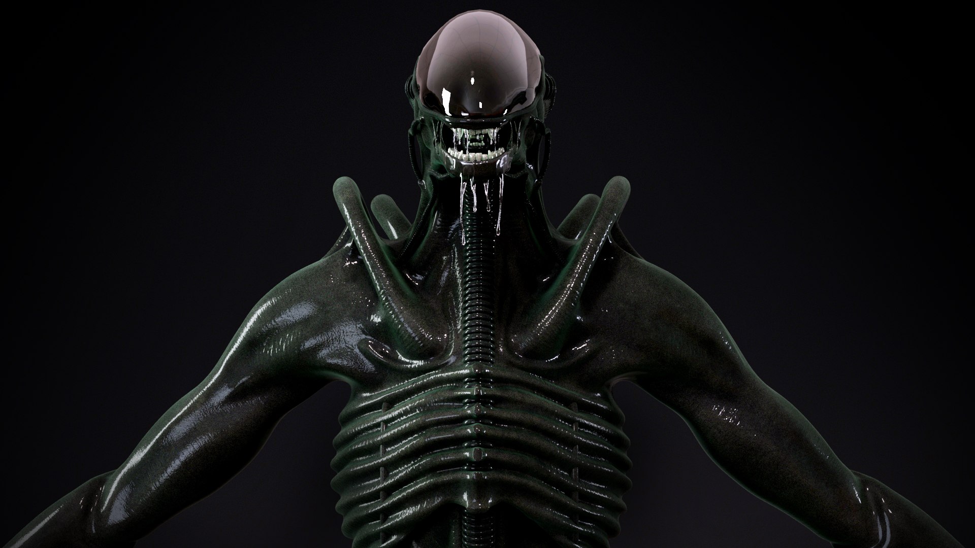 Alien Xenomorph Monster 3D Model - TurboSquid 2406936