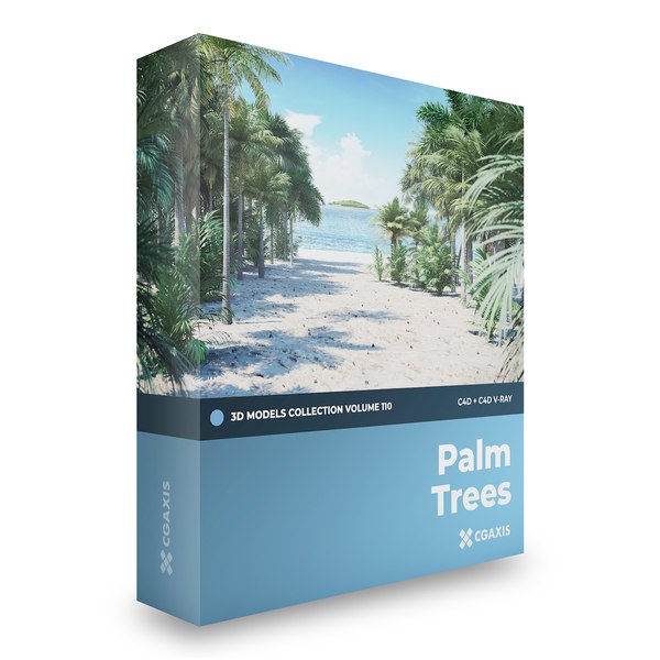 3D palm trees