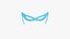 Masque de Carnaval A02 Or Blanc - Conception de Personnage de Costume