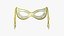 Masque de Carnaval A02 Or Blanc - Conception de Personnage de Costume