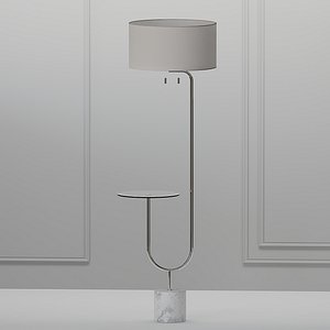 Adesso Sloan Nickel Floor Lamp