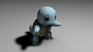 squirtle pokemon c4d