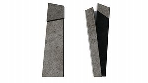 Two modern bollards Proguard 3D model